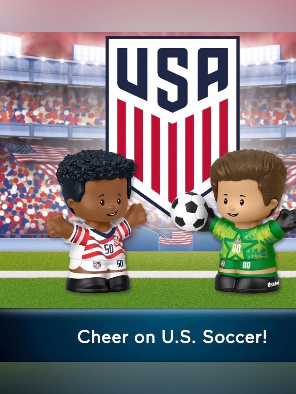 U.S. Soccer‎ Kids Soccer Figures Playset - Red, White & Green